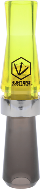 Hunters Specialties HS-WF-SRGC E-Z-E Plucker Short Reed Goose Call Black/Yellow Polycarbonate
