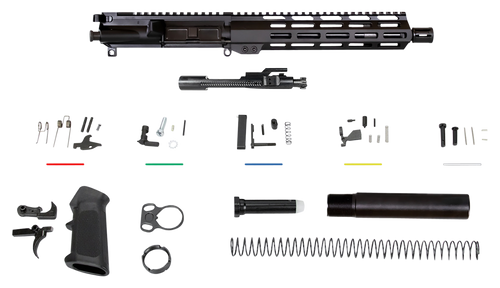 Aim Sports AR5CUB9 Complete Build Kit  5.56x45mm NATO 10.50" Black Nitride Barrel 7075-T6 Aluminum Black Anodized Receiver 10" M-LOK Handguard for AR-15