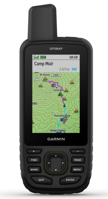 Garmin 0100281300 GPSMAP 67 Maps Up to 32GB/MicroSD Card Memory Black 3" Transflective Colot TFT Display, Compatible w/ Garmin Explore App & Garmin Connect Mobile Features Preloaded Maps