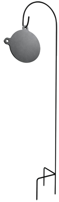 Champion Targets 44100 Shepard's Hook Holder Black Standing Steel For Center Mass AR500 Steel Targets