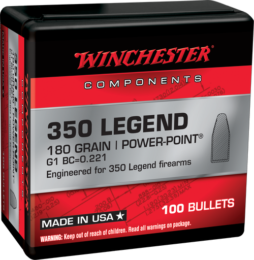 Winchester Ammo WB350P180X Centerfire Rifle  350Legend 180gr Power Point 100 Per Box/10 Case
