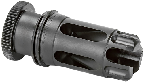 Griffin Armament DLFC22C1228 Dual-Lok Flash Comp 22/5.56 Black QPQ Nitride 17-4 PH Stainless Steel 1/2"x28 Threads