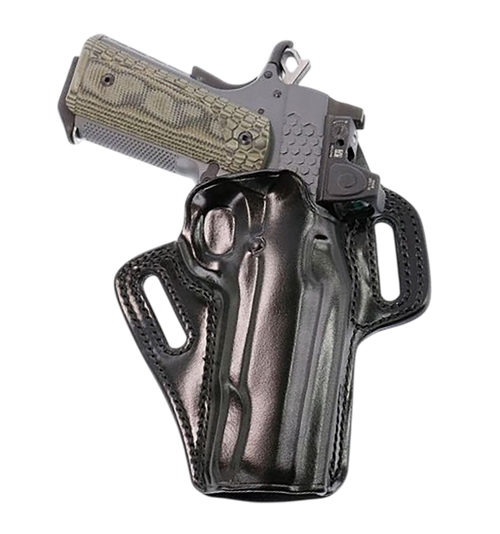 Galco APO212RB APO Strongside/Crossdraw OWB Black Steerhide Fits Kimber 1911 5" Right Hand