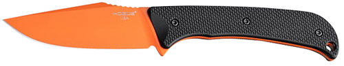Hogue 35864 Extrak  3.30" Fixed Clip Point Plain Blaze Orange Cerakote CPM M4 Tool Steel Blade, Black Textured G10 Scales Handle