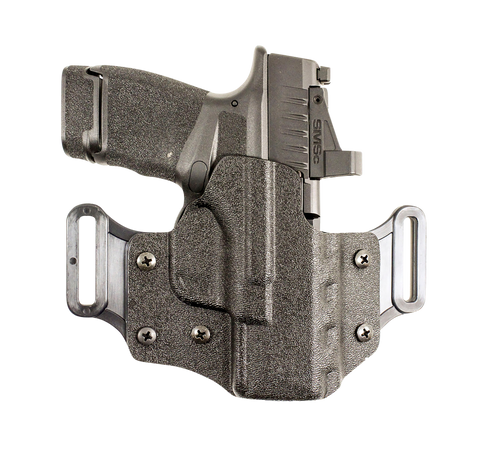 DeSantis Gunhide 195KA8HZ0 Veiled Partner  OWB Black Kydex Belt Slide Fits Sig P320C/P250C Right Hand