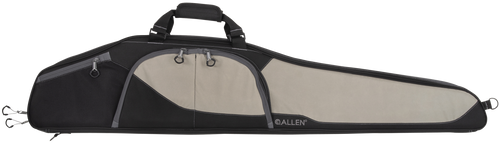 Allen 68246 Sawatch Rifle Case 46" Black Endura w/Tan Accents, Foam Padding, Accessory Pockets, Lockable Zippers & Plush Tricot Lining