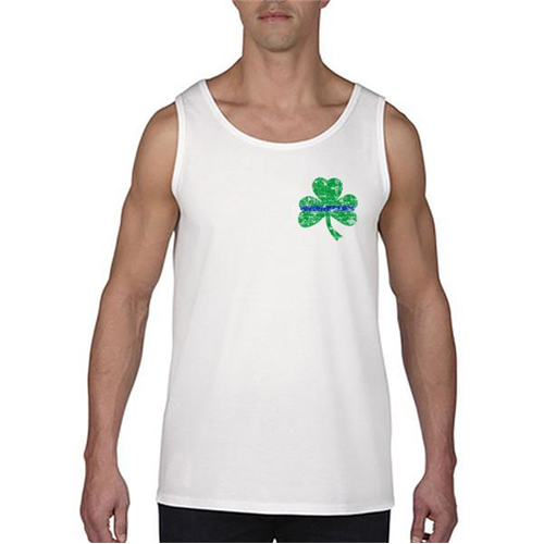 Thin Blue Line Tank, Small Shamrock