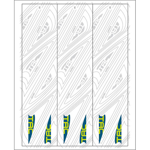 TAC Vanes Arrow Specific Wraps White Size E 4.675 13 pk.