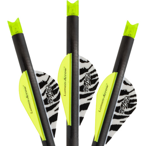 Lumenok Carbon Crossbow Bolts 20 in. Green Moon Nocks 3 pk.