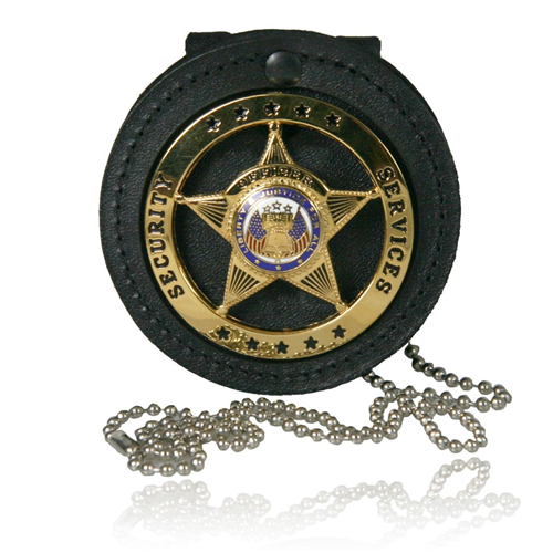 Neck Chain Id Holder With Recessed Badge