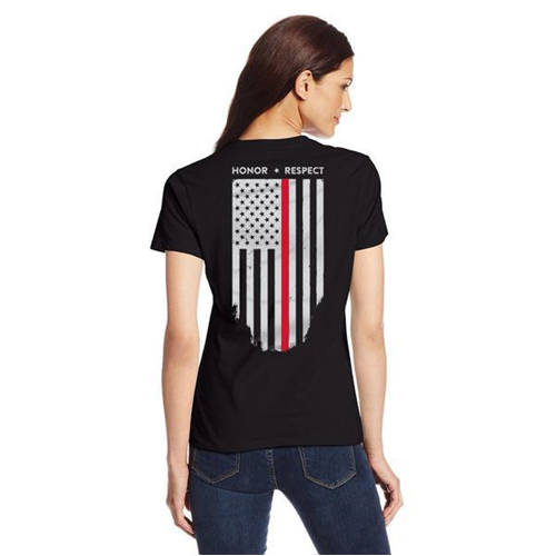 Women's T-Shirt - Honor/Respect Thin Red Line