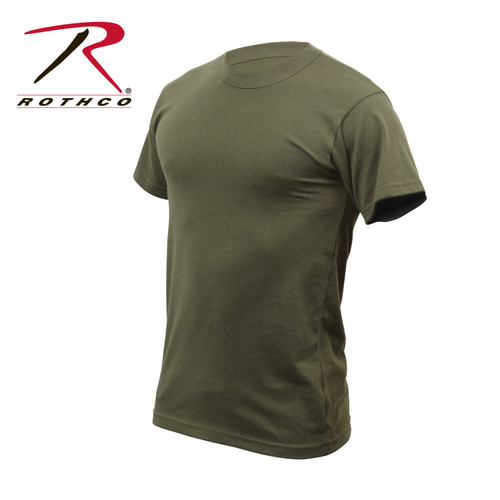 Rothco Solid Color T-Shirt with Cotton / Polyester Blend