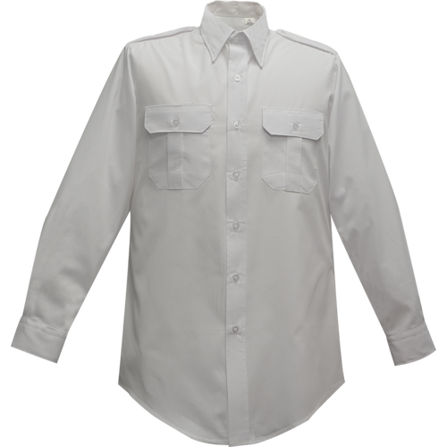 Duro Poplin Long Sleeve Shirt - White