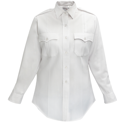 Duro Poplin Women's Long Sleeve Shirt w/ Sewn-In Creases
