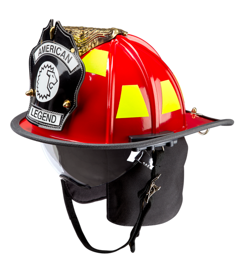 American Legend with Integrated Faceshield and Flip Down Eye Shields (NFPA compliant) w/QuickClean