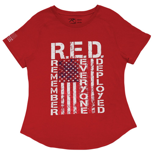 Rothco Womens R.E.D. (Remember Everyone Deployed) T-Shirt