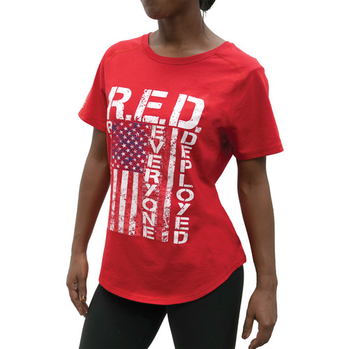 Rothco Womens R.E.D. (Remember Everyone Deployed) T-Shirt