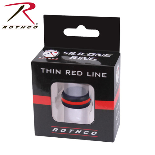 Rothco Thin Red Line Silicone Ring 