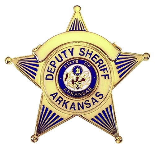 DEPUTY SHERIFF ARKANSAS Badge - 2 5/8'' x 2 1/2''
