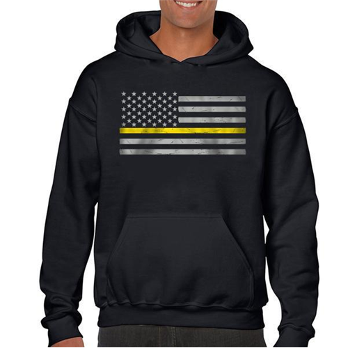 Men's Hoodie - Classic Thin Silver Line