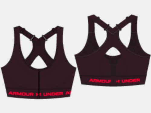 Women's Armour High Crossback Zip Sports Bra