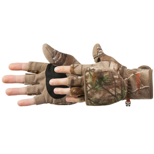 Manzella Bowhunter Convertible Glove/Mitten Medium Realtree Edge