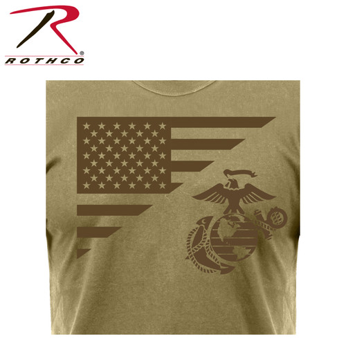 Rothco US Flag / USMC Eagle, Globe, & Anchor T Shirt