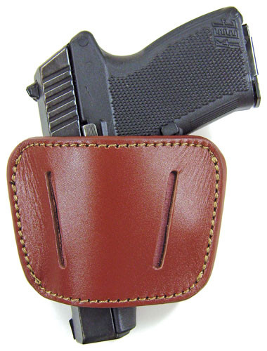 SMALL & MED AUTO IWB OR OWBPSP BELT SLIDE HOLSTER TAN 