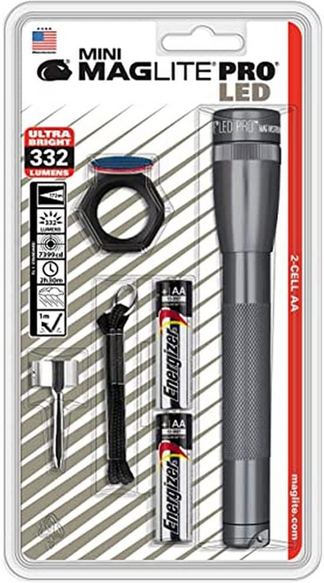 Mini Maglite Pro 2 AA-Cell LED Flashlight Combo Pack