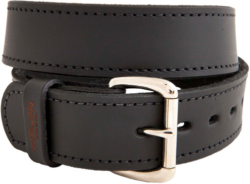 BELT 46"X1.5" HEAVY DUTY BLKVERSACARRY DOUBLE PLY LEATHER 