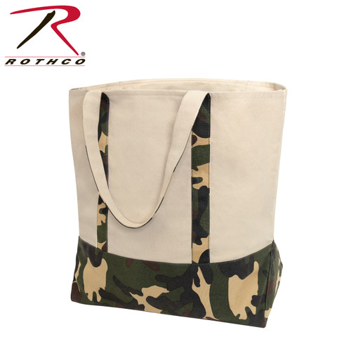 Rothco Large Camo Canvas Tote Bag
