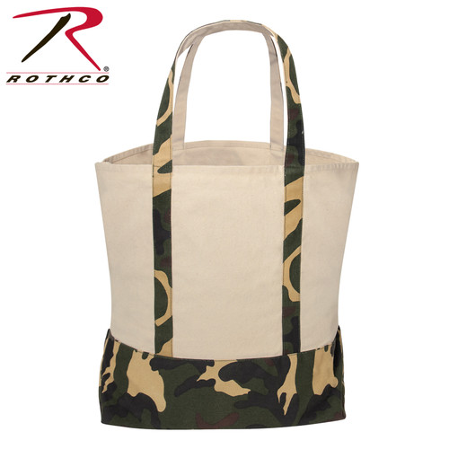 Rothco Large Camo Canvas Tote Bag Rothco Large Camo Canvas Tote Bag