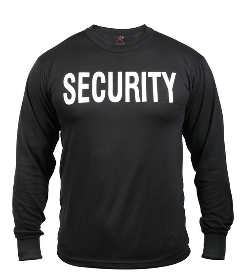 Rothco 2-Sided Security Long Sleeve T-Shirt Rothco 2-Sided Security Long Sleeve T-Shirt