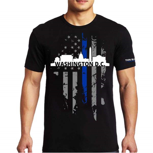 T-Shirt - DC Large, Thin Blue Line
