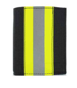 Firefighter Black Matrix Recessed Badge Wallet - 3.50''x4.50''