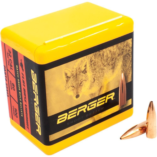 Berger Bullets 22 Caliber 60 Grain FB Varmint Bullets 100 Count