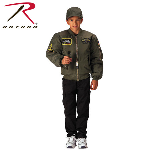 Rothco Kids Flight Jacket with Patches Rothco Kids Flight Jacket with Patches