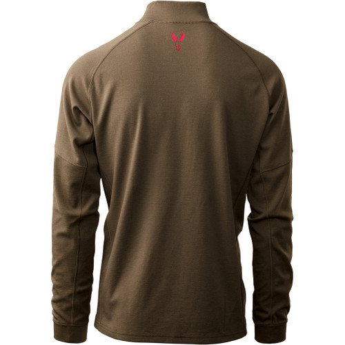 Badlands Pecora Heavyweight Merino 1/4 Zip MUD Large