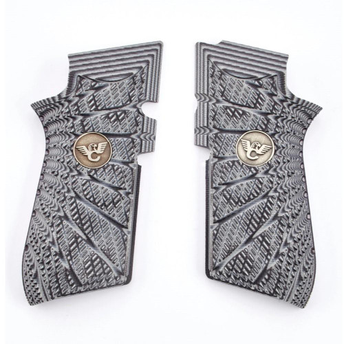 Wilson Combat EDC X9 Handgun Grips Aggressive Starburst Grey/Black