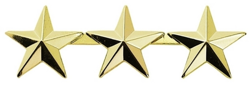 3 Star Pin 1/2'' High - Pair