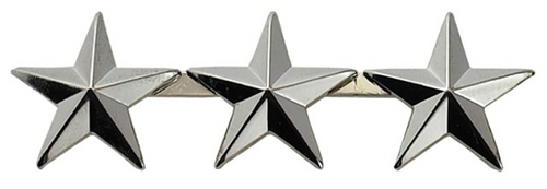 3 Star Pin 1/2'' High - Pair