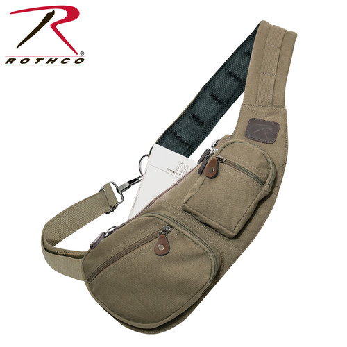 Rothco Crossbody Canvas Sling Bag Rothco Crossbody Canvas Sling Bag