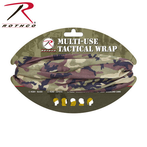 Rothco Multi-Use Neck Gaiter and Face Covering Tactical Wrap