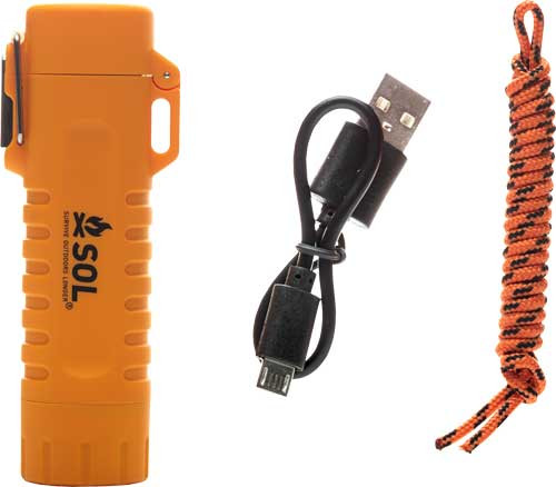 LIGHTER W/TINDER CORD LANYARDARB SOL FIRE LITE FUEL FREE 