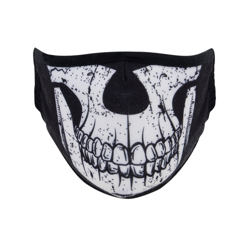 Rothco Half Skull Reusable 3-Layer Polyester Face Mask 