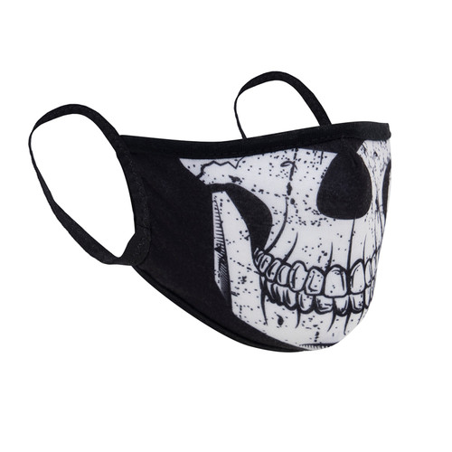 Rothco Half Skull Reusable 3-Layer Polyester Face Mask 