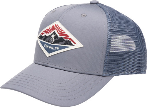 BACK MOUNTAIN PATCH GRAY*BROWNING CAP RISER 110 MESH 