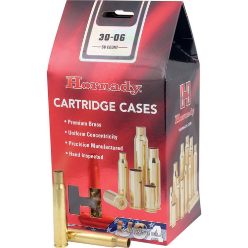 Hornady 30-06 Springfield Unprimed Brass Cases 50 Count