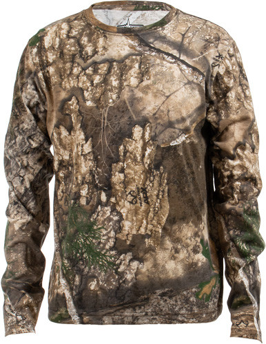 LONG SLEEVE REALTREE APX LARGEHABIT BEAR CAVE YOUTH TEE 