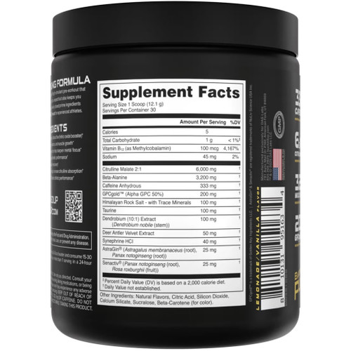 Bucked Up Woke AF Pre-Workout BKFC 30 Serving Tub